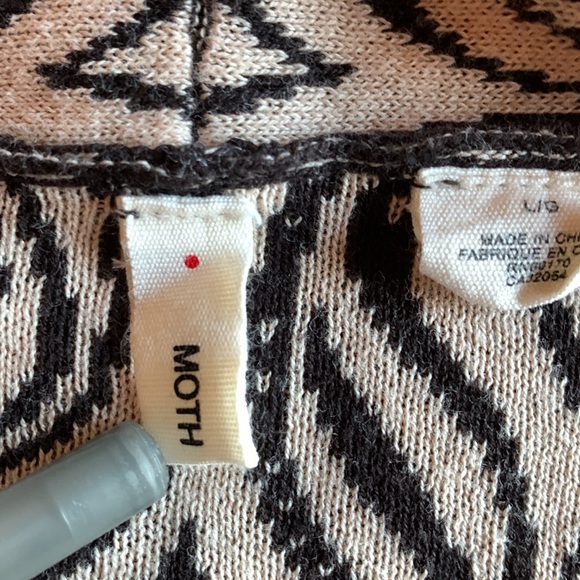 Anthropologie womens Moth open front cardigan knit size large academia office - Picture 2 of 16